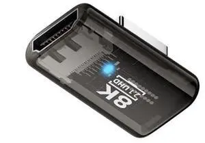 Left Angled 90 Degree Low Profile HDMI Male to HDMI 2.1 Female UHD Extension Adapter Extender Transparent with Smart LED 8K 60hz HDTV Left Angled 90 Degree Low Profile HDMI Male to HDMI 2.1 Female UHD Extension Adapter Extender Transparent with Smart LED 8K 60hz HDTV