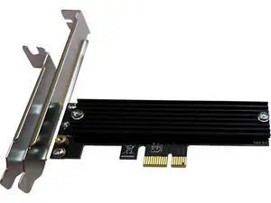 PCIe NVMe Adapter Card with Heat Sink, x1 Interface Fits in x4/x8/x16 Slots, Converts M.2 SSD to PCIe 4.0/3.0 for Desktop PCIe NVMe Adapter Card with Heat Sink, x1 Interface Fits in x4/x8/x16 Slots, Converts M.2 SSD to PCIe 4.0/3.0 for Desktop