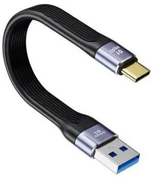Short 0.5ft USB-A to USB-C Cable, 10Gbps Transfer & QC3.0 Fast Charging, Compatible with SAM-UNG, Nintendo Switch, MacBook, iPad, SanDisk Extreme, Crucial X8 & WD Portable SSDs Short 0.5ft USB-A to USB-C Cable, 10Gbps Transfer & QC3.0 Fast Charging, Compatible with SAM-UNG, Nintendo Switch, MacBook, iPad, SanDisk Extreme, Crucial X8 & WD Portable SSDs