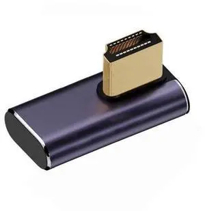 HDMI Male to HDMI 2.1 Female Vertical 90 Degree Left Down Angled Low Profile UHD Extension Adapter Support 8K 60hz HDTV HDMI Male to HDMI 2.1 Female Vertical 90 Degree Left Down Angled Low Profile UHD Extension Adapter Support 8K 60hz HDTV