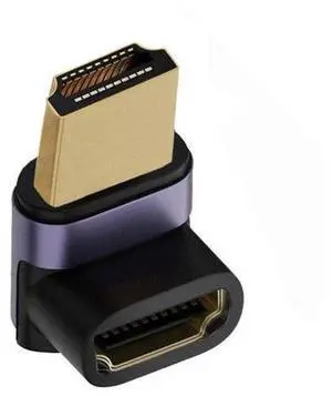 HDMI Male to HDMI 2.1 Female Vertical 90 Degree Up Angled UHD Extension Adapter Support 8K 60hz HDTV HDMI Male to HDMI 2.1 Female Vertical 90 Degree Up Angled UHD Extension Adapter Support 8K 60hz HDTV