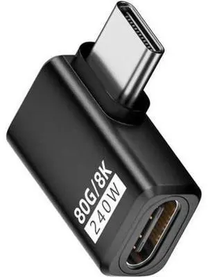Adapter USB5.0 80Gbps Male to Female Extension Adapter Left Right Angled with 240W 16K 8K 5K Compatible with USB4.0 Thunderbolt3/4/5 Adapter USB5.0 80Gbps Male to Female Extension Adapter Left Right Angled with 240W 16K 8K 5K Compatible with USB4.0 Thunderbolt3/4/5