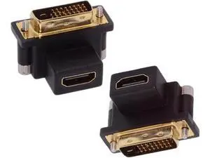 Adapter 2pcs/lot Up & Down Angled 90 Degree DVI Male to HDMI Female 4K Adapter Port Saver for Computer HDTV Graphics Card Adapter 2pcs/lot Up & Down Angled 90 Degree DVI Male to HDMI Female 4K Adapter Port Saver for Computer HDTV Graphics Card