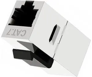 10-Gigabit UTP CAT7 Keystone Coupler RJ45 Female to Female Shield 8P8C UTP STP Keystone Inline Coupler Black 10-Gigabit UTP CAT7 Keystone Coupler RJ45 Female to Female Shield 8P8C UTP STP Keystone Inline Coupler Black