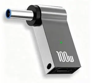 USB C to Slim Laptop Charging Adapter Female Type C to Male DC 4.5 x 3.0mm Barrel Jack Plug Converter 100W PD Power Charger Connector Tip for Probook Notebook Elitebook f211wm f233wm ENVY 17 13 15 H-P USB C to Slim Laptop Charging Adapter Female Type C to Male DC 4.5 x 3.0mm Barrel Jack Plug Converter 100W PD Power Charger Connector Tip for Probook Notebook Elitebook f211wm f233wm ENVY 17 13 15 H-P
