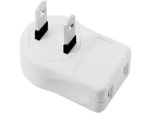 NEMA 1-15P USA Outlet Saver Power Extension Adapter 2-Prong 2 Outlets 90 Degree Left Right Angled NEMA 1-15P USA Outlet Saver Power Extension Adapter 2-Prong 2 Outlets 90 Degree Left Right Angled