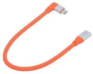 USB3.2 Male to Female Extension Cable 20Gbps 90 Degree Left Right Angled Ultra Soft High Flex with 100W and 8K 5K USB4.0 Type-C Compatible with Thunderbolt3/4 (30cm) USB3.2 Male to Female Extension Cable 20Gbps 90 Degree Left Right Angled Ultra Soft High Flex with 100W and 8K 5K USB4.0 Type-C Compatible with Thunderbolt3/4 (30cm)
