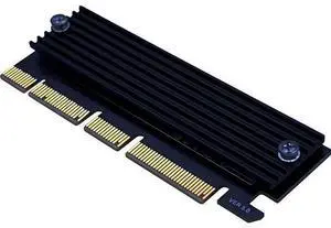 PCIe NVMe Adapter Card with Heat Sink, x16 Interface Fits in x4/x8 Slots, Converts M.2 SSD to PCIe 4.0/3.0 for Desktop PCIe NVMe Adapter Card with Heat Sink, x16 Interface Fits in x4/x8 Slots, Converts M.2 SSD to PCIe 4.0/3.0 for Desktop