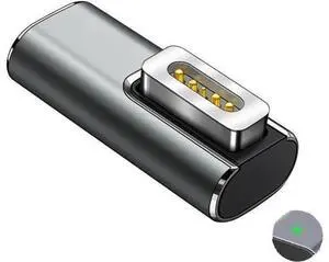 USB-C to Magnetic Lip Charging Adapter, Female Type C to Male Magnetic1 Converter 100W PD Power Charger Connector Tip, for A1278 A1344 Mac Book Pro 13-inch (2009 2010 2011, by mid-2012) USB-C to Magnetic Lip Charging Adapter, Female Type C to Male Magnetic1 Converter 100W PD Power Charger Connector Tip, for A1278 A1344 Mac Book Pro 13-inch (2009 2010 2011, by mid-2012)