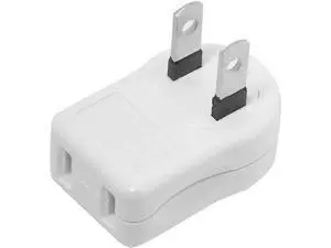 NEMA 1-15P USA Outlet Saver Power Extension Adapter 2-Prong 2 Outlets 90 Degree Up Down Angled NEMA 1-15P USA Outlet Saver Power Extension Adapter 2-Prong 2 Outlets 90 Degree Up Down Angled