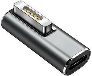 Magnetic USB C Female to Mags 2 T Tip Male Adapter 100W PD Power Charger Type-C Converter Connector Support for MacBook Pro Air 2013 2014 2015 MD223 A1465 A1466 Magnetic USB C Female to Mags 2 T Tip Male Adapter 100W PD Power Charger Type-C Converter Connector Support for MacBook Pro Air 2013 2014 2015 MD223 A1465 A1466