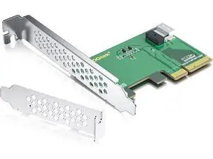 PCIe 4.0 x4 to SFF-8654 Adapter Card for U.2 NVMe SSDs, SlimSAS 4i Interface PCIe 4.0 x4 to SFF-8654 Adapter Card for U.2 NVMe SSDs, SlimSAS 4i Interface