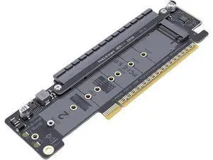 PCIe 5.0 x16 to Dual M.2 Adapter Card, Supports x8x4x4 Bifurcation for NVMe SSD, M - Key Expansion for 2230/2242/2260/2280/22110, High Speed Storage Extender PCIe 5.0 x16 to Dual M.2 Adapter Card, Supports x8x4x4 Bifurcation for NVMe SSD, M - Key Expansion for 2230/2242/2260/2280/22110, High Speed Storage Extender