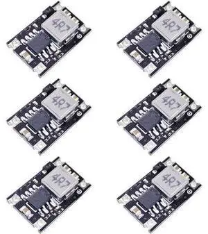 5V Regulator 6pcs Mini Reducer DC 5-30V 12V 24V Buck to 5V Buck Converter Board 1.8A Output Mini360 Small Size Aircraft Model MP1584EN Power Module(5 Volts) 5V Regulator 6pcs Mini Reducer DC 5-30V 12V 24V Buck to 5V Buck Converter Board 1.8A Output Mini360 Small Size Aircraft Model MP1584EN Power Module(5 Volts)