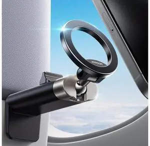 360° Metal Ball & Titanium Magsafe Airplane Phone Holder, Travel Essentials for Airplane Phone Mount, Universal Travel Phone Holder for Plane, Must Have for iPhone 17 16 15 14 13 360° Metal Ball & Titanium Magsafe Airplane Phone Holder, Travel Essentials for Airplane Phone Mount, Universal Travel Phone Holder for Plane, Must Have for iPhone 17 16 15 14 13