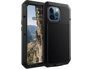 for iPhone 13 Case, 360 Full Body Protective Cover Heavy Duty Shockproof Tough Armour Aluminum Metal Case with Silicone Built-in Screen Protector for Apple iPhone 13 6.1 Inch - Black for iPhone 13 Case, 360 Full Body Protective Cover Heavy Duty Shockproof Tough Armour Aluminum Metal Case with Silicone Built-in Screen Protector for Apple iPhone 13 6.1 Inch - Black