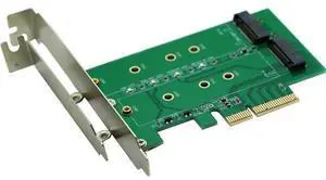 M.2(NGFF) PCIe SSD to PCIe X4 Or SATA SSD to SATA Adapter Card M.2(NGFF) PCIe SSD to PCIe X4 Or SATA SSD to SATA Adapter Card