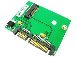 NGFF M.2 BM Key SSD to Half Slim SATA Adapter Card NGFF M.2 BM Key SSD to Half Slim SATA Adapter Card