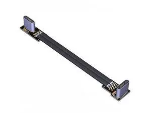 USB 2.0 Type-C Male to Type-C Female Flat Cable (10cm, T1G-T1G) USB 2.0 Type-C Male to Type-C Female Flat Cable (10cm, T1G-T1G)