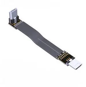 USB 2.0 Micro-B Male to Micro-B Male OTG Flat Cable 13pin (3cm, W1-W3) USB 2.0 Micro-B Male to Micro-B Male OTG Flat Cable 13pin (3cm, W1-W3)