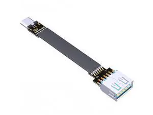 USB 2.0 Type-A Female to Micro-B Male OTG Flat Cable (3cm, S5T-W3-R) USB 2.0 Type-A Female to Micro-B Male OTG Flat Cable (3cm, S5T-W3-R)