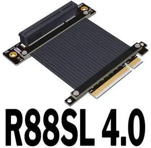 PCIe 4.0 x8 to x8 Extension Cable for Graphics Video Cards Extension (60cm, R88SL-4.0) PCIe 4.0 x8 to x8 Extension Cable for Graphics Video Cards Extension (60cm, R88SL-4.0)