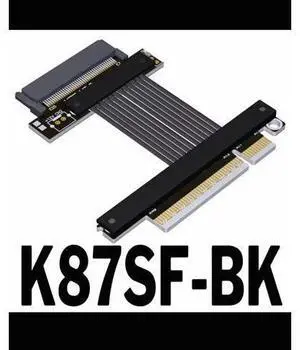 ADT K87SF-BK PCIe 5.0 to SFF8639 U.2 NVME SSD,PCle 5.0 x4 Gen5,128Gbps. cable length 20cm,0.65ft ADT K87SF-BK PCIe 5.0 to SFF8639 U.2 NVME SSD,PCle 5.0 x4 Gen5,128Gbps. cable length 20cm,0.65ft
