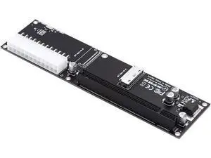 Oculink 8X SFF-8612 8611 to PCI-Express PCIE 16x Adapter with ATX 24pin Power Port for Mainboard Graphics Card Oculink 8X SFF-8612 8611 to PCI-Express PCIE 16x Adapter with ATX 24pin Power Port for Mainboard Graphics Card
