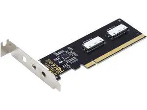 PCIE PCI-Express 16x to Dual Oculink SFF-8612 SFF-8611 8X VROC Adapter for Mainboard SSD Graphics Card PCIE PCI-Express 16x to Dual Oculink SFF-8612 SFF-8611 8X VROC Adapter for Mainboard SSD Graphics Card