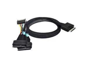 SFF-8611 to SFF-8639 Cable,OCuLink PCIe PCI-Express SFF-8611 8X 8-Lane to 2 SFF-8639 U.2 4X SSD Data Active Cable 50cm SFF-8611 to SFF-8639 Cable,OCuLink PCIe PCI-Express SFF-8611 8X 8-Lane to 2 SFF-8639 U.2 4X SSD Data Active Cable 50cm