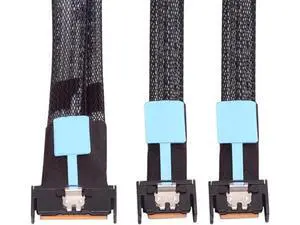 PCI-E 5.0 Mini Cool Edge IO MCIO STR PCI-E 8i 74Pin Male to Dual MCIO 38Pin Male Extender Cable 50cm PCI-E 5.0 Mini Cool Edge IO MCIO STR PCI-E 8i 74Pin Male to Dual MCIO 38Pin Male Extender Cable 50cm