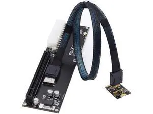 Oculink SFF-8612 to PCI-E 3.0/4.0 M.2 M-Key to SFF-8611 Host Adapter for eGPU/GPD Win Max2 External Graphics Card & SSD Oculink SFF-8612 to PCI-E 3.0/4.0 M.2 M-Key to SFF-8611 Host Adapter for eGPU/GPD Win Max2 External Graphics Card & SSD