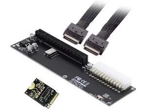 PCI-E 3.0 M.2 M-Key to Oculink SFF-8611 SFF-8612 Host Adapter for GPD Win Max2 External Graphics Card & SSD PCI-E 3.0 M.2 M-Key to Oculink SFF-8611 SFF-8612 Host Adapter for GPD Win Max2 External Graphics Card & SSD