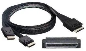 50cm OCuLink PCIe SFF-8611 8X 8-Lane 1 Male to 2 Male SSD Data Active Cable, Up to 16Gbps, Black, Indoor, PCIe Cable, Compatible with SSD, Personal Computer 50cm OCuLink PCIe SFF-8611 8X 8-Lane 1 Male to 2 Male SSD Data Active Cable, Up to 16Gbps, Black, Indoor, PCIe Cable, Compatible with SSD, Personal Computer