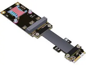 ADT-Link M.2 Key A.E. to mini-PCIe Extension Cable for mPCIe Card to M.2 A.E. Slot Extension Adapter (25cm, R56SF(Gen3)) ADT-Link M.2 Key A.E. to mini-PCIe Extension Cable for mPCIe Card to M.2 A.E. Slot Extension Adapter (25cm, R56SF(Gen3))