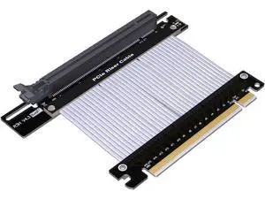 QJJ PCIe Riser Cable, 4.0 x16 PCI Express Riser Extender, GUP Riser Cable for Graphics Card Vertical Mount (15cm, R33SH-SI-4.0) QJJ PCIe Riser Cable, 4.0 x16 PCI Express Riser Extender, GUP Riser Cable for Graphics Card Vertical Mount (15cm, R33SH-SI-4.0)