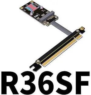 ADT-Link Mini PCIe x16 Extension Cable Riser Card mpcie to 16x PCI-Express 3.0 PCIE Extender PCIe3.0x1 8G/BPS (50cm, R36SF) ADT-Link Mini PCIe x16 Extension Cable Riser Card mpcie to 16x PCI-Express 3.0 PCIE Extender PCIe3.0x1 8G/BPS (50cm, R36SF)