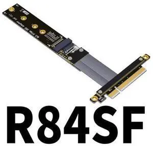 QJJ PCIe x8 Edge to M.2 NVMe Slot Adapter Cable for NVMe SSD Extension (40cm, R84SF) QJJ PCIe x8 Edge to M.2 NVMe Slot Adapter Cable for NVMe SSD Extension (40cm, R84SF)