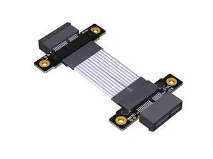ADT-Link PCIe 4.0 x1 to x1 Jumper Cable Female to Female Tx to Tx/Rx to Rx Silver Plated Wire with Low Impedance (300mm, K11FF) ADT-Link PCIe 4.0 x1 to x1 Jumper Cable Female to Female Tx to Tx/Rx to Rx Silver Plated Wire with Low Impedance (300mm, K11FF)