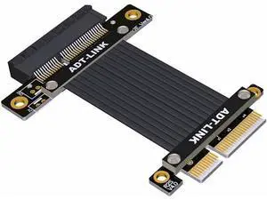 PCI Express 4.0 x4 Extension Riser Cable 90 180 Degree (40cm, R22SF 4.0) PCI Express 4.0 x4 Extension Riser Cable 90 180 Degree (40cm, R22SF 4.0)