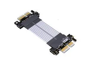 PCIe 4.0 x1 to x1 Jumper Cable Male to Male Tx to Rx Silver Plated Wire with Low Impedance (300mm, K11NS) PCIe 4.0 x1 to x1 Jumper Cable Male to Male Tx to Rx Silver Plated Wire with Low Impedance (300mm, K11NS)