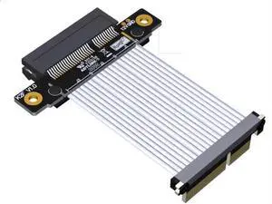 ADT-Link PCI Express 4.0 x4 to x4 Extension Riser Cable Adapter Full Speed with Metal Shield (K22SF-TL, 30cm) ADT-Link PCI Express 4.0 x4 to x4 Extension Riser Cable Adapter Full Speed with Metal Shield (K22SF-TL, 30cm)