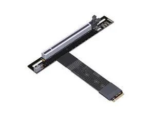 M.2 NGFF NVMe M Key to PCIe 5.0 x16 Flat Extension Cable 128 Gbps GEN5 with Power Cord (K43SP-BK, 35cm) M.2 NGFF NVMe M Key to PCIe 5.0 x16 Flat Extension Cable 128 Gbps GEN5 with Power Cord (K43SP-BK, 35cm)
