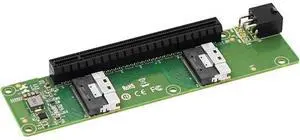 Dual-Port Slimsas(SFF-8654 8I) to PCIe x16 Converter Dual-Port Slimsas(SFF-8654 8I) to PCIe x16 Converter