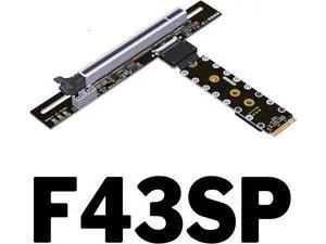 PCIe 5.0 M.2 NVMe to PCIe x16 FFC Flexible Cable Gen5 x4 (128Gbps) for Graphics Cards and Ultra SSDs\u2026 (F43SP-50cm) PCIe 5.0 M.2 NVMe to PCIe x16 FFC Flexible Cable Gen5 x4 (128Gbps) for Graphics Cards and Ultra SSDs\u2026 (F43SP-50cm)