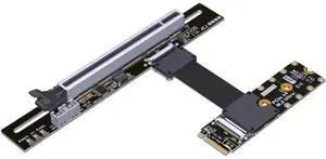 PCIe 5.0 M.2 NVMe to PCIe x16 FFC Flexible Cable Gen5 x4 (128Gbps) for Graphics Cards and Ultra SSDs (F43SP-TL-25cm) PCIe 5.0 M.2 NVMe to PCIe x16 FFC Flexible Cable Gen5 x4 (128Gbps) for Graphics Cards and Ultra SSDs (F43SP-TL-25cm)