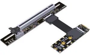 PCIe 5.0 M.2 NVMe to PCIe x16 FFC Flexible Cable Gen5 x4 (128Gbps) for Graphics Cards and Ultra SSDs\u2026 (F43SP-TR-50cm) PCIe 5.0 M.2 NVMe to PCIe x16 FFC Flexible Cable Gen5 x4 (128Gbps) for Graphics Cards and Ultra SSDs\u2026 (F43SP-TR-50cm)