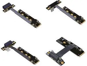 ADT-Link M.2 NVMe to PCI Express x1 Extension Cable 1x 3.0 to M.2 NGFF NVMe Key M Riser Adapter Card Extension Ribbon Cable M2 Key-M (50cm, R41SL(Gen3)) ADT-Link M.2 NVMe to PCI Express x1 Extension Cable 1x 3.0 to M.2 NGFF NVMe Key M Riser Adapter Card Extension Ribbon Cable M2 Key-M (50cm, R41SL(Gen3))
