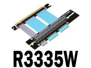 ADT-Link PCIe 4.0 x16 Riser Cable, EMI Shielded High-Speed Flexible Extender PCI Express Gen 4 for Graphics Card (White) (17cm, R3335W) ADT-Link PCIe 4.0 x16 Riser Cable, EMI Shielded High-Speed Flexible Extender PCI Express Gen 4 for Graphics Card (White) (17cm, R3335W)