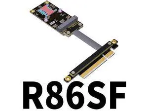 PCIe x8 to mPCIe Adapter Extension Cable. (40cm, R86SF) PCIe x8 to mPCIe Adapter Extension Cable. (40cm, R86SF)